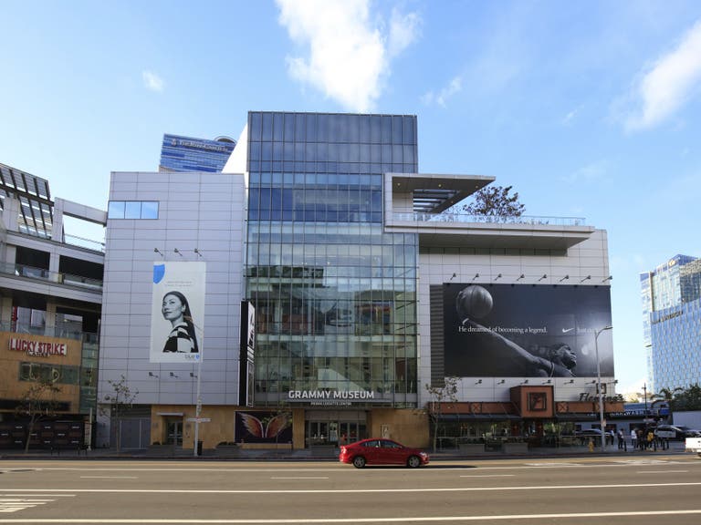Exterior of the GRAMMY Museum at L.A. LIVE