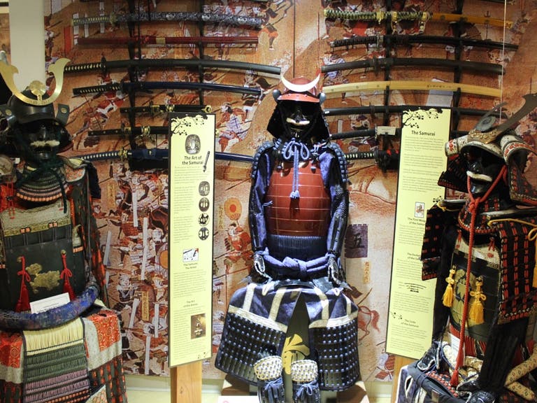 Samurai display at the Martial Arts History Museum
