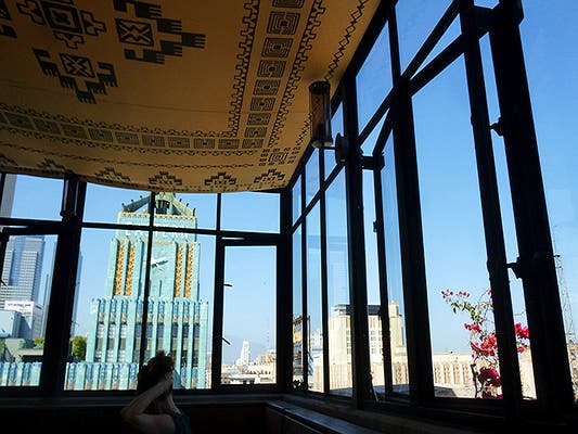 Eastern Columbia Building viewed from Upstairs at the Ace Hotel | Photo by Sandi Hemmerlein