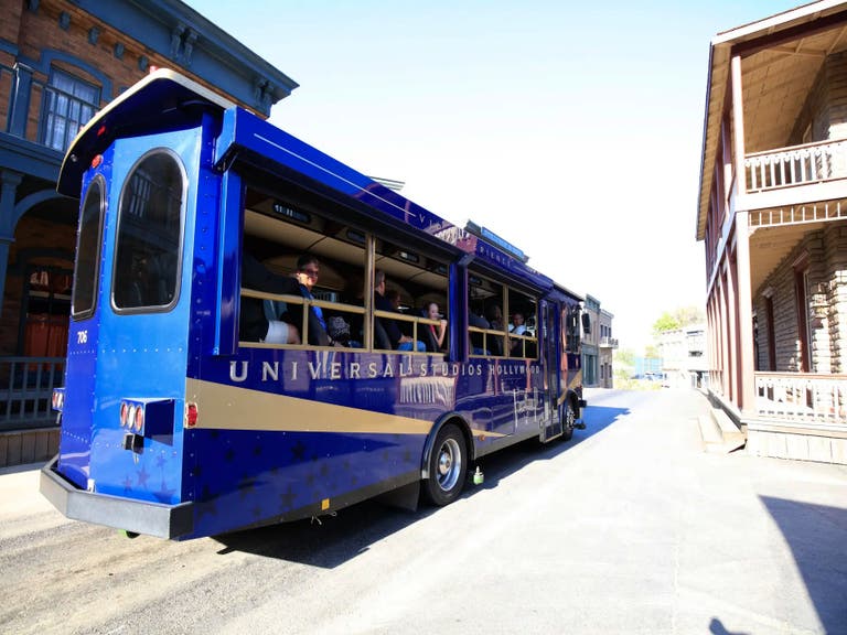 VIP Experience trolley at Universal Studios Hollywood