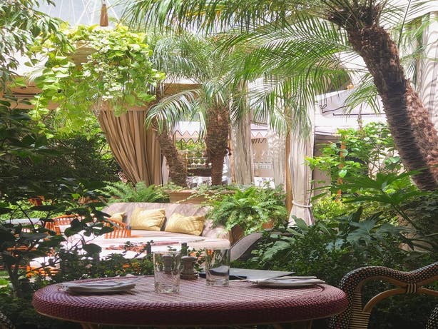 Garden Terrace at the Chateau Marmont
